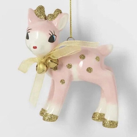 Pink reindeer ornament - Picture 2 of 2